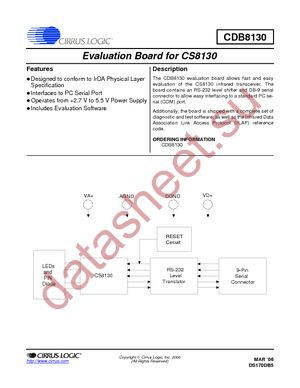 CDB8130 datasheet  